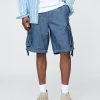 11″ Baggy-Cargo-Shorts aus Denim 11″ Baggy-Cargo-Shorts aus Denim