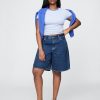 11″ lange Jeansshorts mit mittelhohem Bund 11″ lange Jeansshorts mit mittelhohem Bund