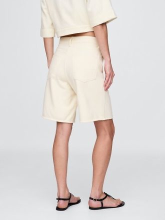 11″ Longline-Shorts aus French Terry-Denim mit mittlerer Leibhöhe