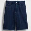 11″ Longline-Shorts aus French Terry-Denim mit mittlerer Leibhöhe