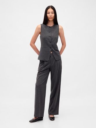 365 Bundfaltenhose aus gebürstetem Twill