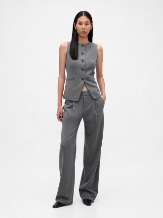 365 Bundfaltenhose aus gebürstetem Twill