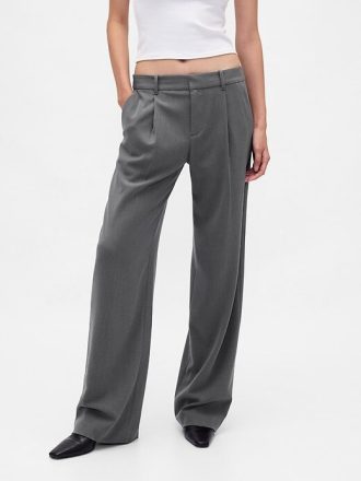 365 Bundfaltenhose aus gebürstetem Twill