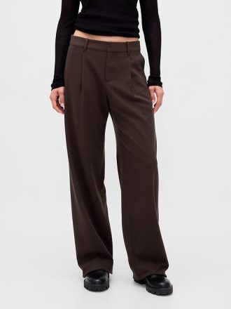 365 Bundfaltenhose aus gebürstetem Twill