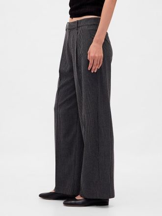 365 Bundfaltenhose aus gebürstetem Twill
