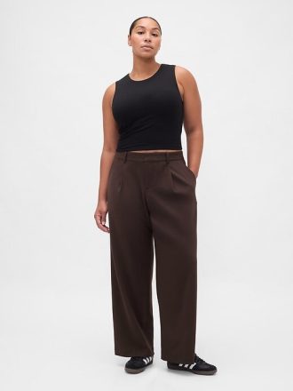 365 Bundfaltenhose aus gebürstetem Twill