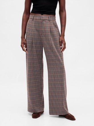 365 Bundfaltenhose aus gebürstetem Twill mit hohem Bund