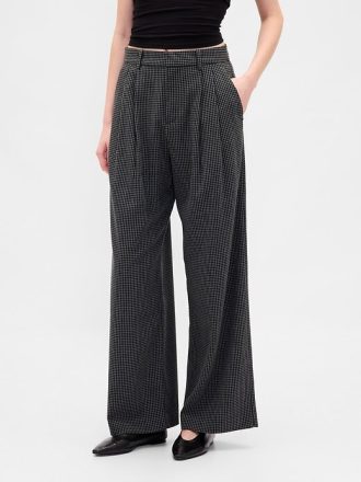 365 Bundfaltenhose aus gebürstetem Twill mit hohem Bund