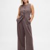 365 Bundfaltenhose aus gebürstetem Twill mit hohem Bund