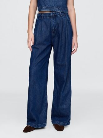 365 High Rise UltraSoft Denim-Bündchenhose