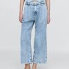 365 High Rise UltraSoft Denim-Knöchelhose mit Bundfalten
