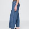 365 High Rise UltraSoft Denim-Knöchelhose mit Bundfalten