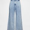365 High Rise UltraSoft Denim-Knöchelhose mit Bundfalten