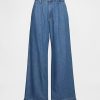 365 High Rise UltraSoft Denim-Knöchelhose mit Bundfalten