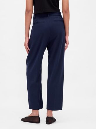 365 – Hoch geschnittene Hose aus gebürstetem Twill mit konischer Knöchelpartie