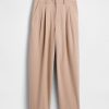 365 – Hoch geschnittene Hose aus gebürstetem Twill mit konischer Knöchelpartie