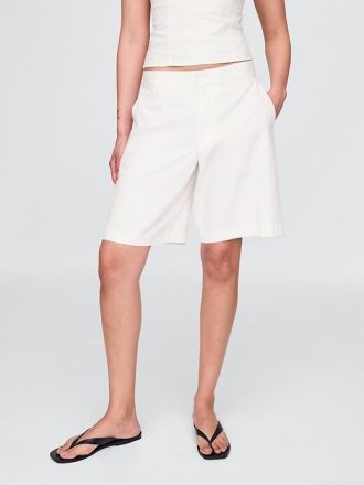365 Low Rise-Shorts aus Leinenmischung
