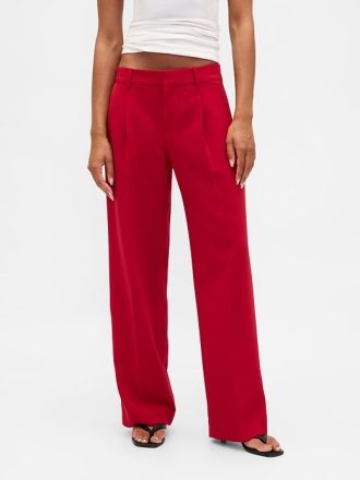 365 – Niedrig sitzende Bundfaltenhose mit weitem Bein