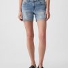 5″ Girlfriend-Jeansshorts mit mittlerer Leibhöhe 5″ Girlfriend-Jeansshorts mit mittlerer Leibhöhe