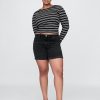 5″ Girlfriend-Jeansshorts mit mittlerer Leibhöhe 5″ Girlfriend-Jeansshorts mit mittlerer Leibhöhe