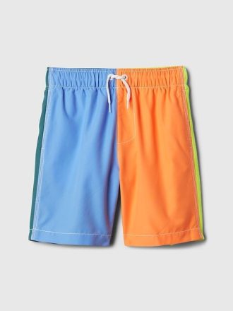 6″ recycelte Badehose mit Aufdruck für Kinder