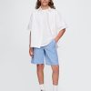 8″ Leinen-Baumwoll-Shorts für Kinder 8″ Leinen-Baumwoll-Shorts für Kinder
