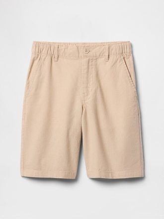 8″ Leinen-Baumwoll-Shorts für Kinder