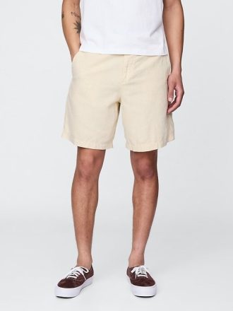 8″ Shorts aus Leinen-Baumwolle