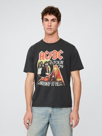 AC/DC 1979 Tour – Entspanntes Grafik-T-Shirt