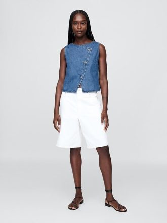 Asymmetrische Jeansweste