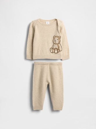 Baby CashSoft Brannan Bär Pullover-Set