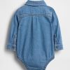 Baby-Denim-Bodysuit mit Knopfleiste Baby-Denim-Bodysuit mit Knopfleiste