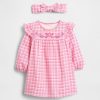Baby-Kleiderset mit Vichy-Karomuster Baby-Kleiderset mit Vichy-Karomuster