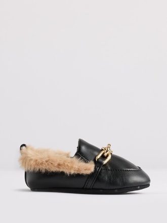 Baby-Loafer aus Kunstpelz