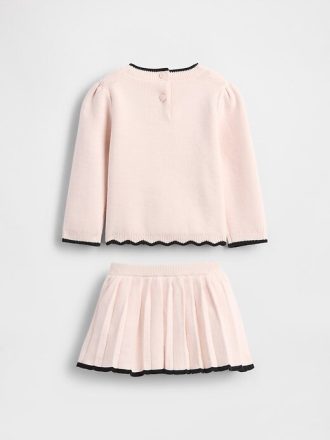 Baby-Skort-Set mit Pullover und Schleife