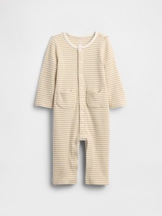 Baby Softspun Bärentasche Einteiler