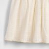 Babykleid mit Stickerei und Schulterschnürung Babykleid mit Stickerei und Schulterschnürung