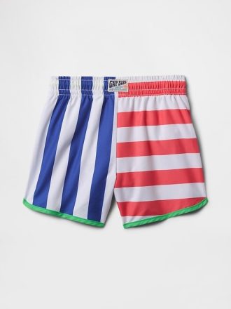 Badehose aus recyceltem Material mit Delfinsaum für Babys und Kleinkinder