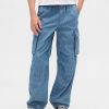 Baggy-Cargo-Jogginghose aus Denim für Kinder Baggy-Cargo-Jogginghose aus Denim für Kinder