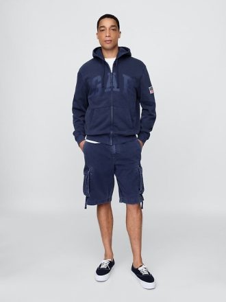 Baggy-Cargoshorts aus Twill