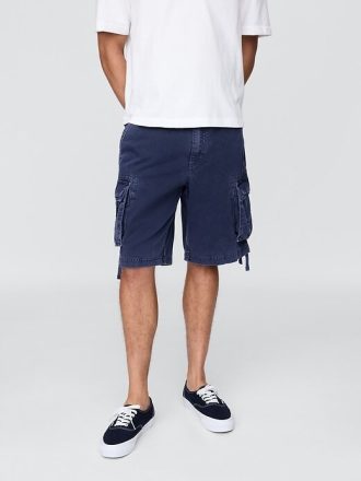 Baggy-Cargoshorts aus Twill