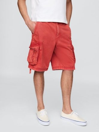 Baggy-Cargoshorts aus Twill