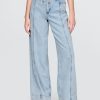 Baggy-Hose aus ultraweichem Denim mit mittlerer Leibhöhe Baggy-Hose aus ultraweichem Denim mit mittlerer Leibhöhe