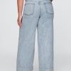 Baggy-Hose aus ultraweichem Denim mit mittlerer Leibhöhe Baggy-Hose aus ultraweichem Denim mit mittlerer Leibhöhe