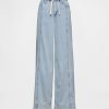 Baggy-Hose aus ultraweichem Denim mit mittlerer Leibhöhe Baggy-Hose aus ultraweichem Denim mit mittlerer Leibhöhe