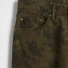 Baggy-Jeans aus Canvas mit Blumenmuster Baggy-Jeans aus Canvas mit Blumenmuster