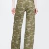 Baggy-Jeans mit mittelhohem Bund und Camouflage-Muster Baggy-Jeans mit mittelhohem Bund und Camouflage-Muster