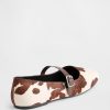 Ballerinas aus Kalbshaar mit Kuhprint Ballerinas aus Kalbshaar mit Kuhprint