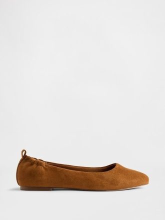 Ballerinas aus veganem Wildleder