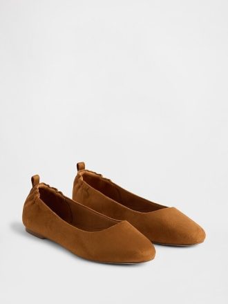 Ballerinas aus veganem Wildleder